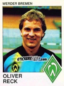 Cromo Oliver Reck - German Football Bundesliga 1989-1990 - Panini