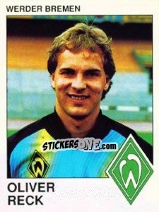 Sticker Oliver Reck - German Football Bundesliga 1989-1990 - Panini