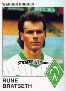 Sticker Rune Bratseth - German Football Bundesliga 1989-1990 - Panini