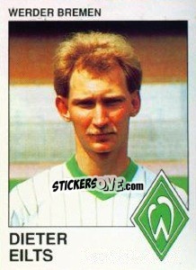 Sticker Dieter Eilts - German Football Bundesliga 1989-1990 - Panini