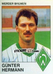 Cromo Gunter Hermann - German Football Bundesliga 1989-1990 - Panini