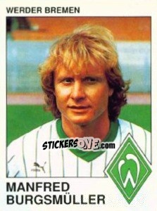 Cromo Manfred Burgsmuller - German Football Bundesliga 1989-1990 - Panini