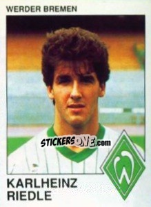 Sticker Karlheinz Riedle - German Football Bundesliga 1989-1990 - Panini