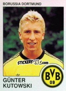 Figurina Gunter Kutowski - German Football Bundesliga 1989-1990 - Panini