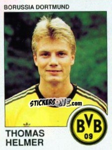 Cromo Thomas Helmer - German Football Bundesliga 1989-1990 - Panini