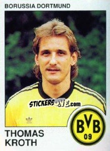 Sticker Thomas Kroth - German Football Bundesliga 1989-1990 - Panini