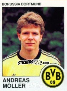 Sticker Andreas Moller - German Football Bundesliga 1989-1990 - Panini