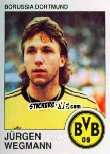 Sticker Jurgen Wegmann - German Football Bundesliga 1989-1990 - Panini
