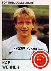 Figurina Karl Werner - German Football Bundesliga 1989-1990 - Panini