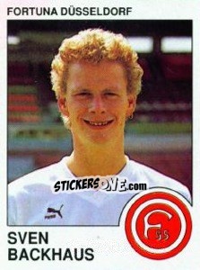 Cromo Sven Backhaus - German Football Bundesliga 1989-1990 - Panini