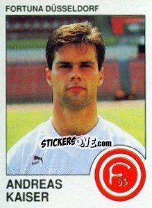 Cromo Andreas Kaiser - German Football Bundesliga 1989-1990 - Panini