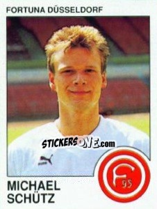 Sticker Michael Schutz - German Football Bundesliga 1989-1990 - Panini