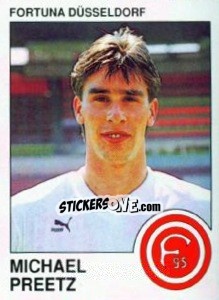 Cromo Michael Preetz - German Football Bundesliga 1989-1990 - Panini