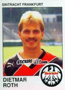Cromo Dietmar Roth - German Football Bundesliga 1989-1990 - Panini