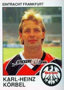 Sticker Karl-Heinz Korbel - German Football Bundesliga 1989-1990 - Panini