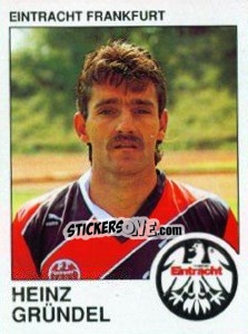 Figurina Heinz Grundel - German Football Bundesliga 1989-1990 - Panini