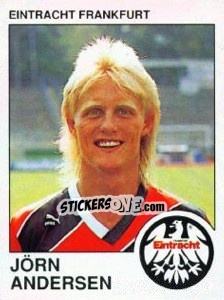 Sticker Jorn Andersen - German Football Bundesliga 1989-1990 - Panini