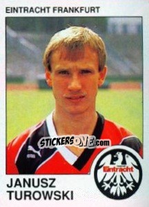 Sticker Janusz Turowski - German Football Bundesliga 1989-1990 - Panini