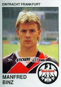 Sticker Manfred Binz - German Football Bundesliga 1989-1990 - Panini