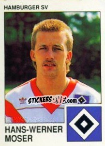 Sticker Hans-Werner Moser - German Football Bundesliga 1989-1990 - Panini