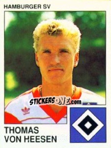 Cromo Thomas von Hessen - German Football Bundesliga 1989-1990 - Panini