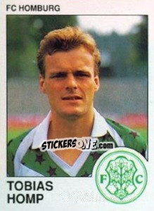 Sticker Tobias Homp - German Football Bundesliga 1989-1990 - Panini