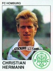 Cromo Christian Hermann - German Football Bundesliga 1989-1990 - Panini