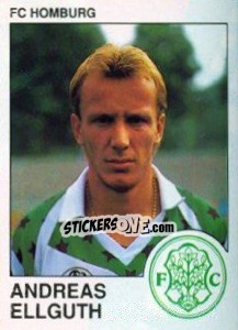 Sticker Andreas Ellguth - German Football Bundesliga 1989-1990 - Panini