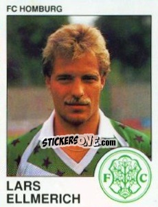 Cromo Lars Ellmerich - German Football Bundesliga 1989-1990 - Panini