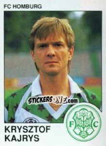 Sticker Krysztof Kajrys - German Football Bundesliga 1989-1990 - Panini