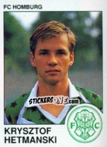 Sticker Krysztof Hetmanski - German Football Bundesliga 1989-1990 - Panini