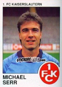 Cromo Michael Serr - German Football Bundesliga 1989-1990 - Panini