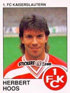 Sticker Herbert Hoos - German Football Bundesliga 1989-1990 - Panini