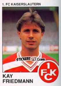 Sticker Kay Friedmann - German Football Bundesliga 1989-1990 - Panini