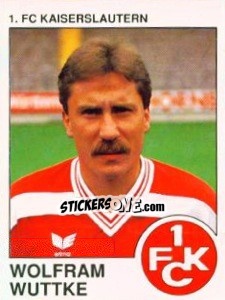 Cromo Wolfram Wuttke - German Football Bundesliga 1989-1990 - Panini