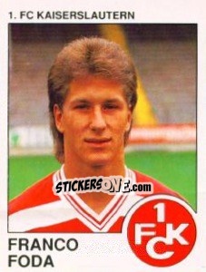 Cromo Franco Foda - German Football Bundesliga 1989-1990 - Panini