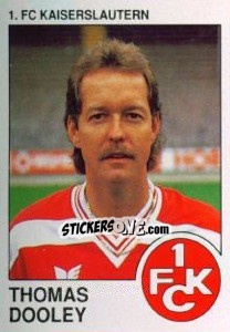 Cromo Thomas Dooley - German Football Bundesliga 1989-1990 - Panini