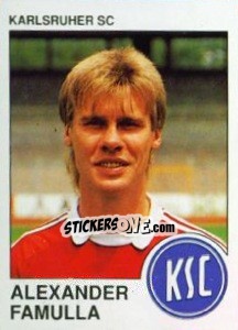 Sticker Alexander Famulla - German Football Bundesliga 1989-1990 - Panini