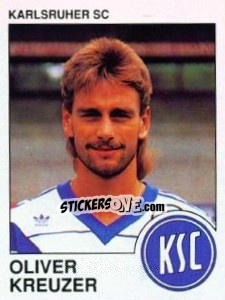 Sticker Oliver Kreuzer - German Football Bundesliga 1989-1990 - Panini