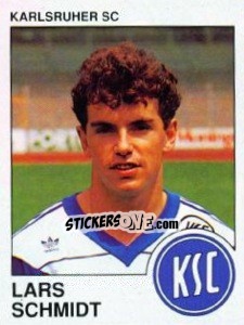 Cromo Lars Schmidt - German Football Bundesliga 1989-1990 - Panini