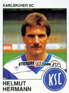 Cromo Helmut Hermann - German Football Bundesliga 1989-1990 - Panini