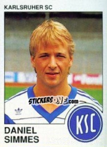 Cromo Daniel Simmes - German Football Bundesliga 1989-1990 - Panini