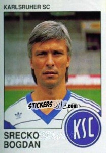 Cromo Srecko Bogdan - German Football Bundesliga 1989-1990 - Panini