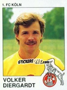 Cromo Volker Diergardt - German Football Bundesliga 1989-1990 - Panini