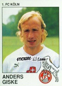 Cromo Anders Giske - German Football Bundesliga 1989-1990 - Panini