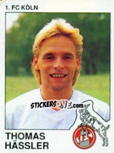 Sticker Thomas Hassler - German Football Bundesliga 1989-1990 - Panini