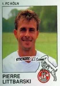 Cromo Pierre Littbarski - German Football Bundesliga 1989-1990 - Panini