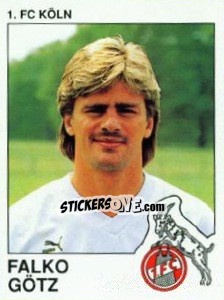 Sticker Falko Gotz - German Football Bundesliga 1989-1990 - Panini