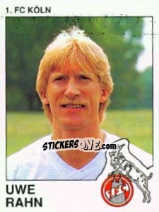 Cromo Uwe Rahn - German Football Bundesliga 1989-1990 - Panini