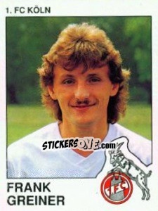Cromo Frank Greiner - German Football Bundesliga 1989-1990 - Panini